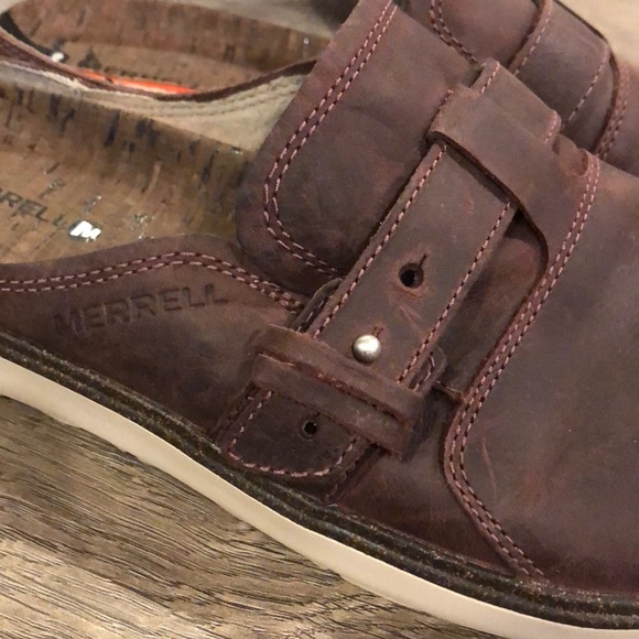 Merrell Select Fresh Slip On Clog Size 9M Leather - Picture 3 of 6